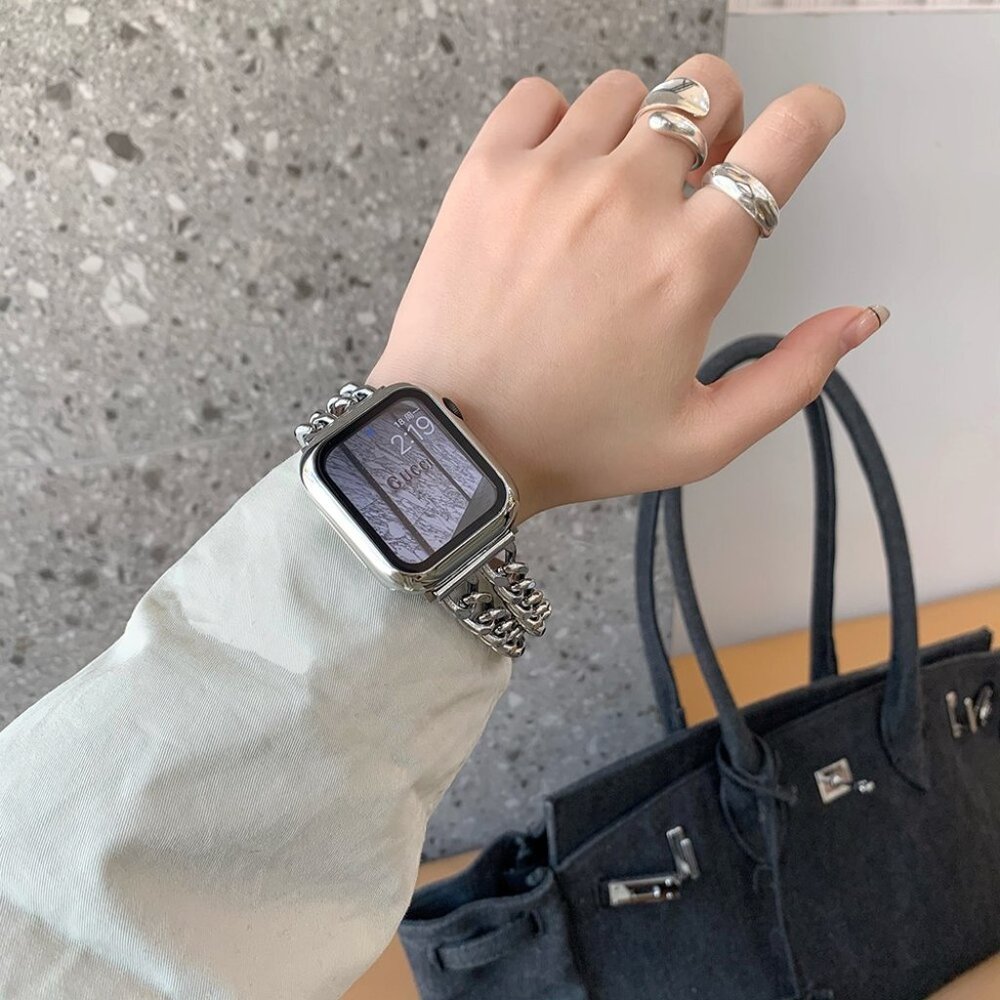 NEW INS Style Adjustable Stainless Wrist Strap Band For Apple Watch - Sliver - Picture 2 of 15